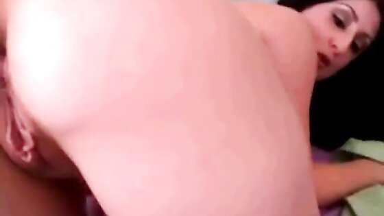 Majestic pink booty of a brunette webcam milf getting teased