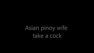 Asian Pinoy Frau einen Schwanz nehmen