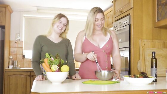 Chubby Lesbians Cooking