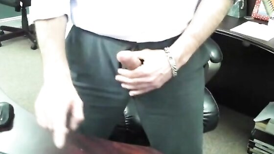 Boss Daddy's Cock is out at work