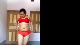 Hot Indian girl in nighty stripping