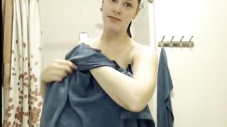 Pregnant cam girl in shower