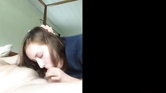 Blowjob and Swallowing Cum with a bit of Choking