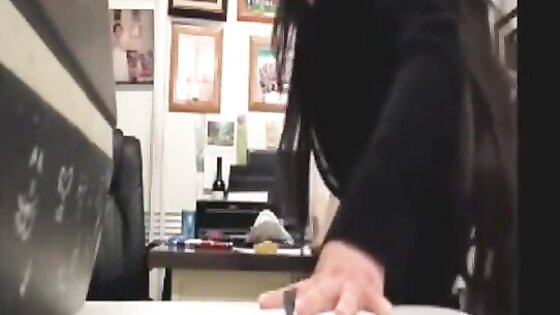 Bitch fucked on the principal's desk