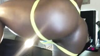 Amazing Bubble Black ass Toying his Hole