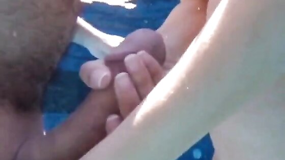 Girl pulling my cock underwater 3