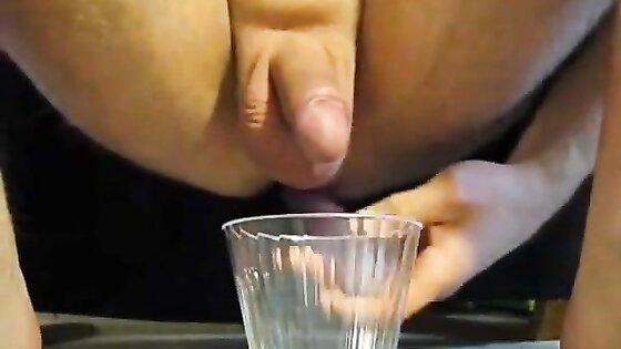 Long Prostate Milking Session Into Cup