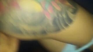 fucking a tattooed chick in the ass