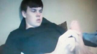 chubby young guy with huge  cock on cam