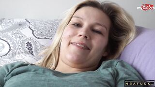Busty Stepsister edges and drains cock