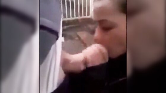 Irish Girll Sucking and Fucking in Alleyway