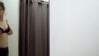 Cock sucking and swallow in dressing room