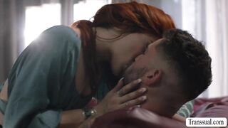 Redhead Ts gets her wet tight ass banged by a guy she picked up