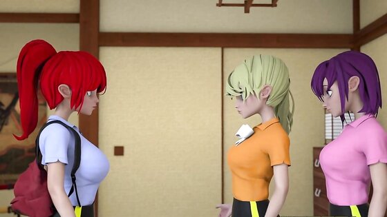 Busty bespectacled Japan teacher ooze out massive creampie - 3D Hentai Cartoon