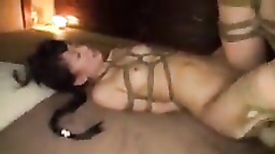 Chinese Threesome In Hogtie