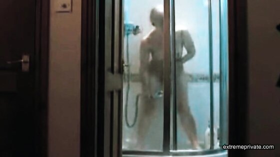 spying on my mom's loud shower masturbation