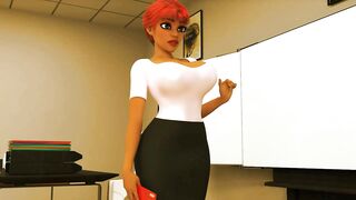 Extra-small dickgirl banged by BBC Teacher - 3D Cartoon Animation