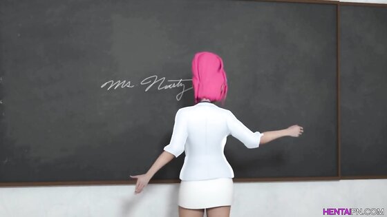Sexy teacher teach students how to fuck - 3D Hentai School Sex