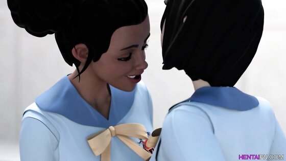 3D College Lesbians Sex Cartoon