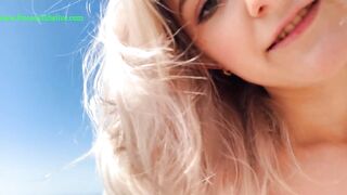 Real beautiful blonde hard sex on the MIAMI beach