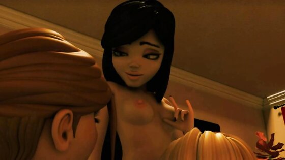 Sister on Sister - 3D FUTA Cartoon Sex