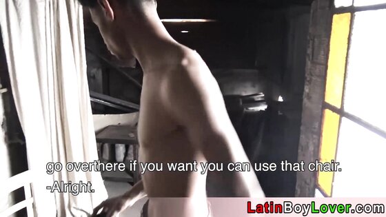 Amateur latin teen construction worker gets some extra