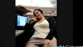 hot MILF Bating at work place
