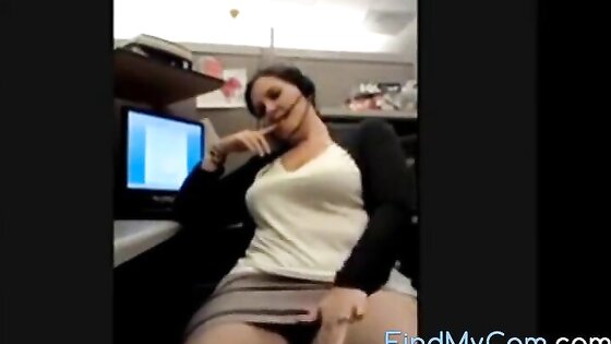 hot MILF Bating at work place