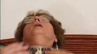 Hairy Granny Loves Younger Cock