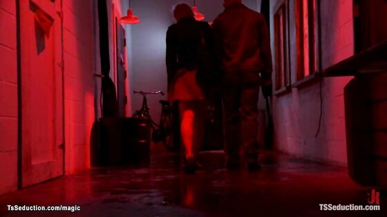 Big cock TS dom fucking straight couple