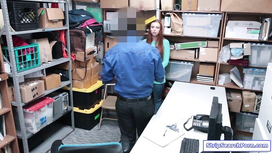 Redhead czech teen fucked by store officer for shoplifting
