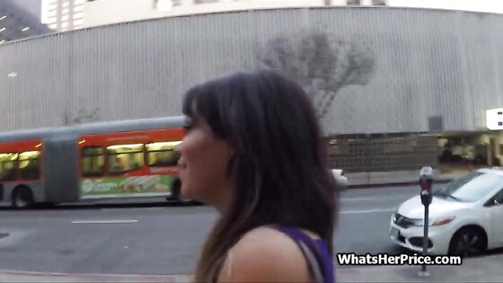 Public garage blowjob and more with broke big tit