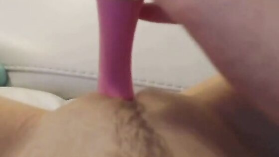 Skinny Stepsister masturbating on webcam and is loving it